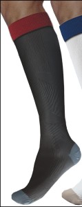 Podkolanówki sportowe medyczne kompresyjne - przeciwżylakowe z tlenkiem miedzi ACTIVE EFFECT SPORT - UNISEX I klasa kompresji ucisk 21mmHg - prod. ANTISTRESS - kolor czarny