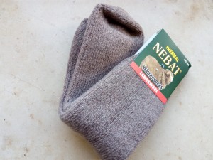 Skarpety rozgrzewające wełniane (80%) THERMAL - rozm. 40-44 beżowe  - prod. Nebat