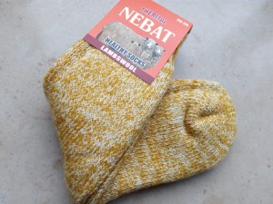 Skarpety rozgrzewające wełniane  (80%) THERMAL - rozm. 36-39 - WZ86 - melanż - prod. Nebat   