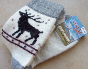 Skarpety rozgrzewające wełniane  (85%) THERMAL - rozm. 41-44 - WZ60  - prod. Nebat   