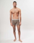 Bokserki męskie z wełny merynosów (100%) - ciemnobeżowe - prod. DILLING 