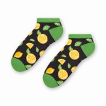 Skarpety - stopki damskie bawełniane - SUMMER SOCKS - grafitowe - Steven         