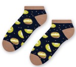Skarpety - stopki bawełniane damskie - SUMMER SOCKS - kiwi - granatowe - Steven          