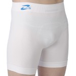 Wyszczuplające szorty/bokserki męskie korygujące brzuch i pośladki - z nanoSREBREM - białe  - prod. BeautySAN 