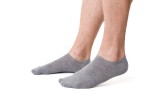 Skarpety - stopki męskie z wełny merynosów (67,5%) - szare - Steven  