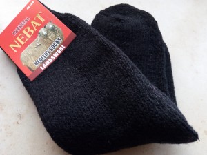Skarpety rozgrzewające wełniane (80%) THERMAL - rozm. 40-44 czarne  - prod. Nebat